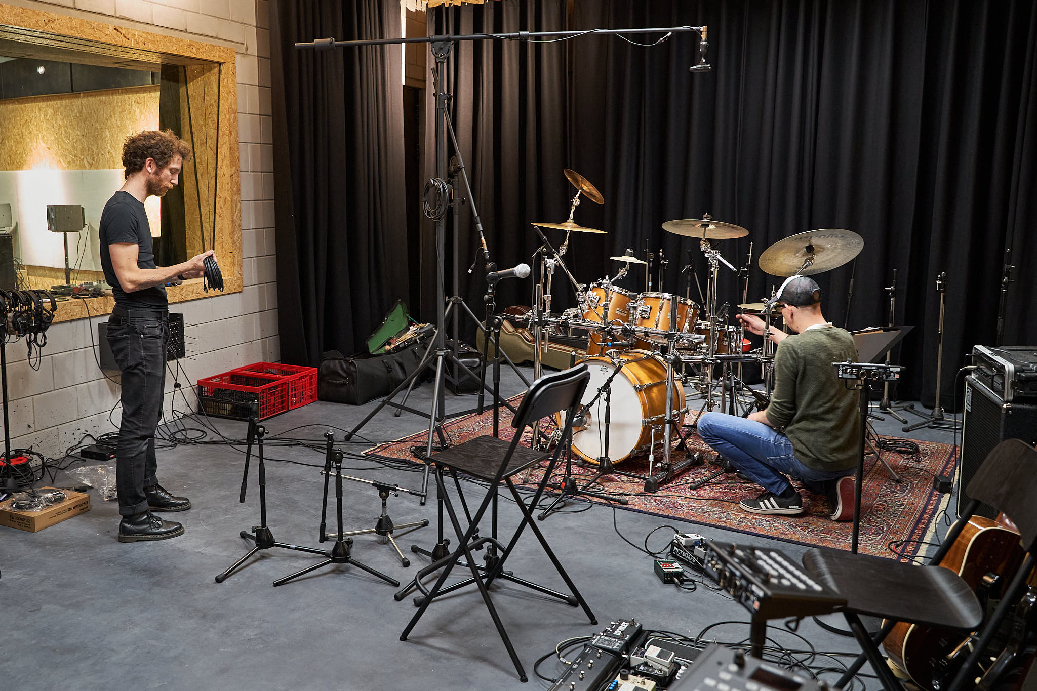 Een van de studio's - foto door Peter van Esch