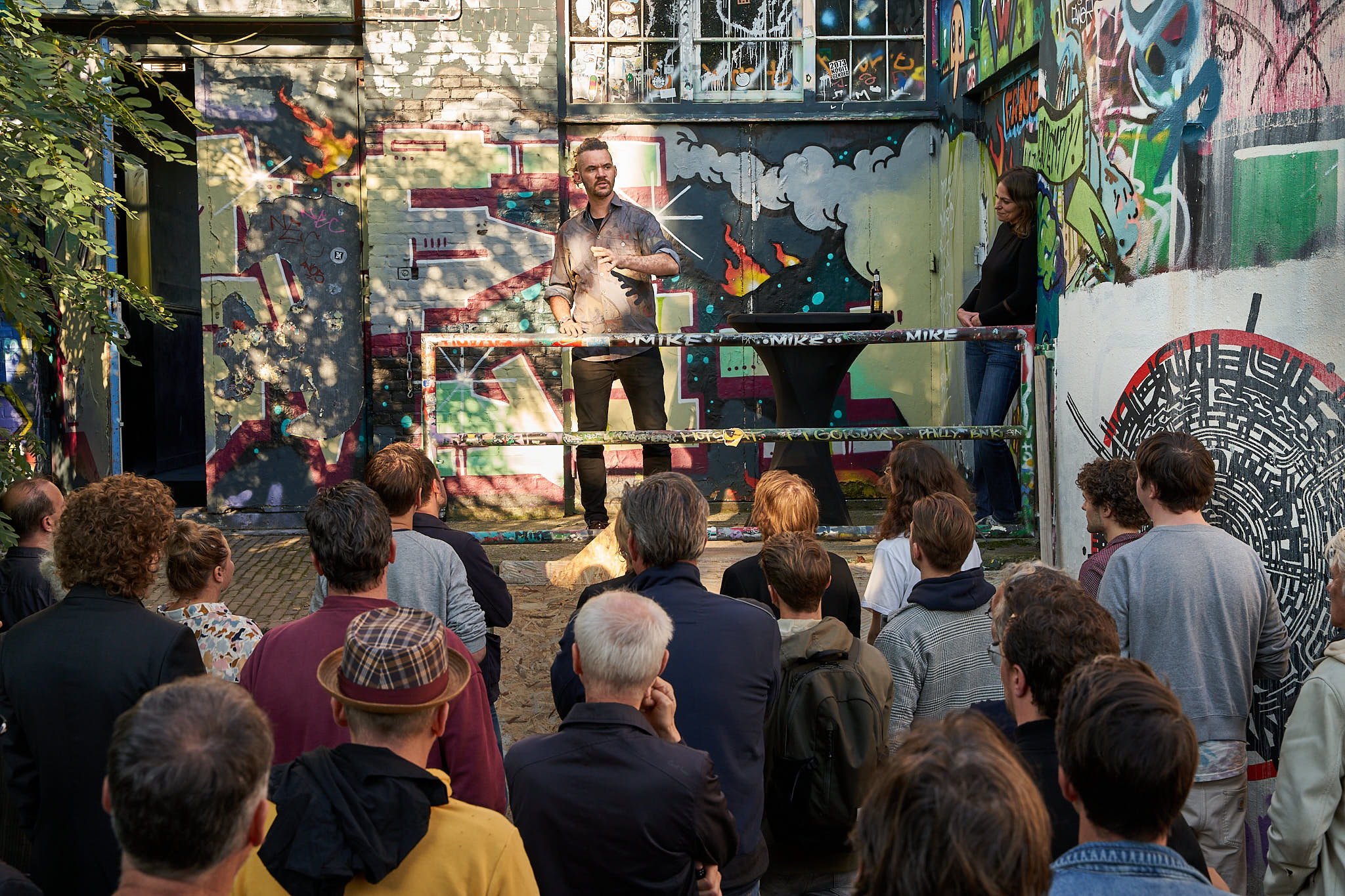 Tim van Delft aan het woord - foto door Peter van Esch