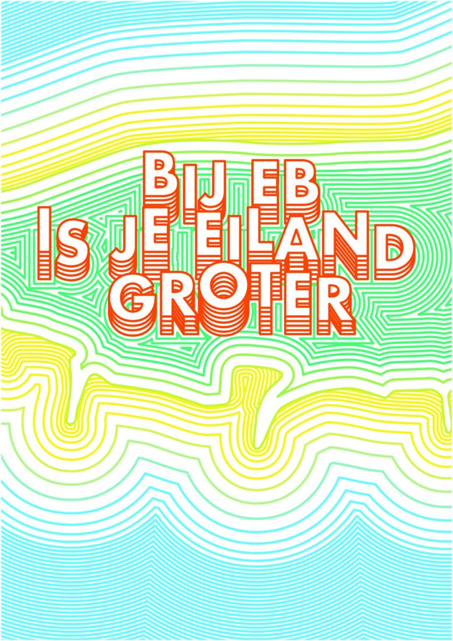 Bij eb is je eiland groter