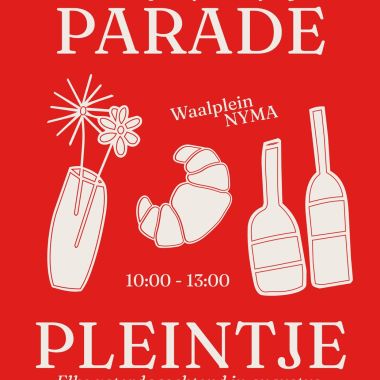Het paradepleintje op elke zaterdag in de maand augustus